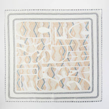 Load image into Gallery viewer, Abstract Tribal Print Square Bandana Scarf: OR