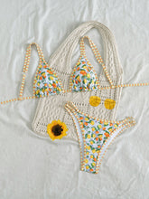Load image into Gallery viewer, Lemon &amp; Coastal Seashell Tropical Bikini Set