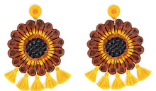 Load image into Gallery viewer, Tassled Wildflower Earrings