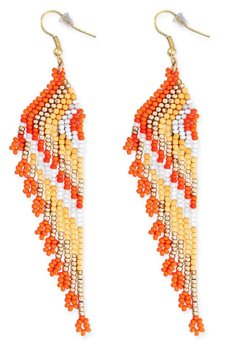 Thunderbird Wing Beaded Earrings