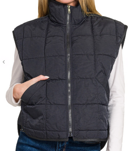 The Frosty Vest-Black