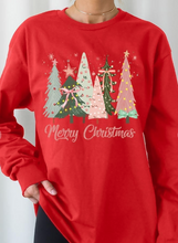 Load image into Gallery viewer, The Merry Christmas Tree Long Sleeve-Red