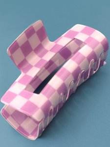 The Checkered Claw Clip