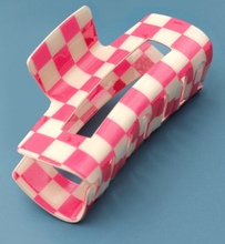 Load image into Gallery viewer, The Checkered Claw Clip