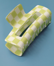 Load image into Gallery viewer, The Checkered Claw Clip
