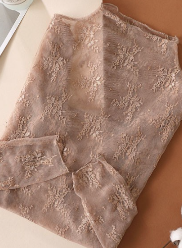The Lovely Lace Top-Coffee