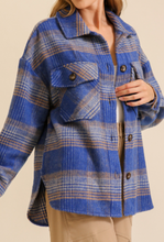 Load image into Gallery viewer, The Stanley Shacket (Comes in Blue, Green, &amp; Pink)