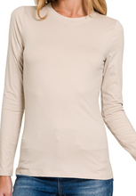 Load image into Gallery viewer, Everyday Basic Long Sleeve (Comes in Green, Grey, &amp; Beige)