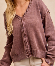 Load image into Gallery viewer, The Vintage Cardi (Comes in Mocha, Olive, &amp; Rust)