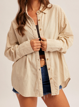 Load image into Gallery viewer, The Boo Button Down-Oatmeal and Sage