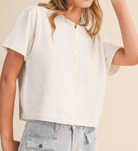 Load image into Gallery viewer, The Butter Cardi-Butter/White