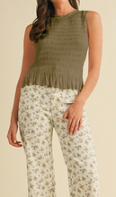 Load image into Gallery viewer, The Smocking Tank-Olive or Black