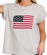 Load image into Gallery viewer, The July 4th Staple-Grey &amp; Ruby
