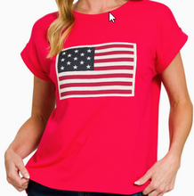 Load image into Gallery viewer, The July 4th Staple-Grey &amp; Ruby