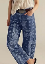 Load image into Gallery viewer, The Paisley Pant-Navy/Brown/Red