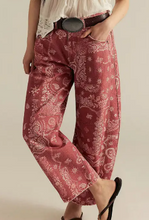 Load image into Gallery viewer, The Paisley Pant-Navy/Brown/Red