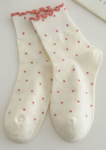 Load image into Gallery viewer, The Ruffle Sock-Black, Blue, White, Pink, Purple, Yellow