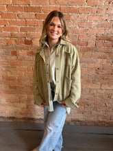Load image into Gallery viewer, The Boo Button Down-Oatmeal and Sage