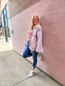 The Boat Day Button Down-Lilac