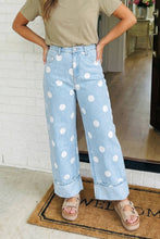 Load image into Gallery viewer, Polka Dot Barrel High Waist Jeans