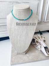 Load image into Gallery viewer, Western Navajo Style Bead Choker Necklace: Black