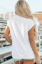 Load image into Gallery viewer, High Neck Cap Sleeve-White