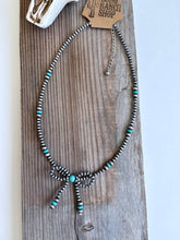 Load image into Gallery viewer, Western Navajo Style Bead Coquette Bow Necklace: PINK MUTLI