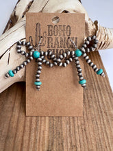 Load image into Gallery viewer, Western Navajo Style Bead Coquette Bow Earrings: PINK