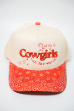Load image into Gallery viewer, COWGIRLS RUN THE WORLD CANVAS CAP