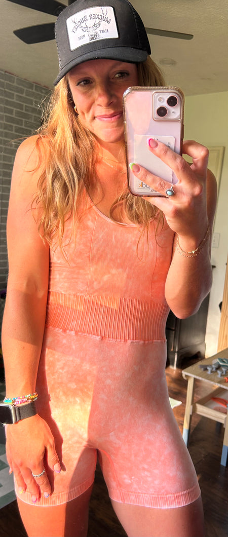 The Rosa Romper-Corala