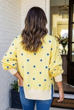 Load image into Gallery viewer, Polka Dot Oversized Sweatshirt-Lemon or Beige