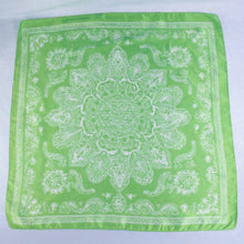 Load image into Gallery viewer, Paisley Mandala Print Square Satin Scarf: BR