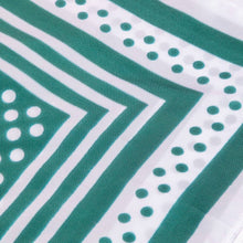 Load image into Gallery viewer, Polka Dot Concentric Square Print Satin Scarf: RD