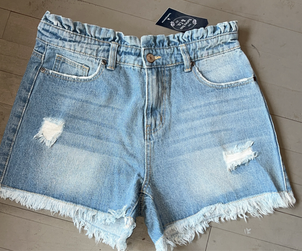 The Ruffle Top Jean Shorts