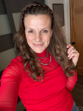 Load image into Gallery viewer, The Sheer Top-RED