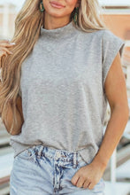 Load image into Gallery viewer, High Neck Cap Sleeve-White
