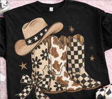 Load image into Gallery viewer, Western Cowgirl Boots Graphic Tee