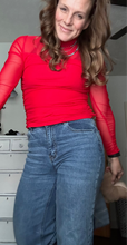 Load image into Gallery viewer, The Sheer Top-RED