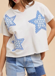 Courtesy of the Red, White, & Blue Top-White