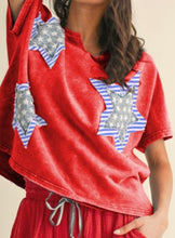 Load image into Gallery viewer, Courtesy of the Red, White, &amp; Blue Top-Red