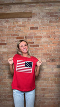 Load image into Gallery viewer, The July 4th Staple-Grey &amp; Ruby