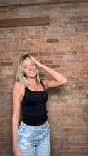 Load image into Gallery viewer, The Square Neck Tank-Black