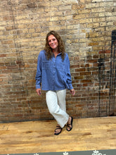 Load image into Gallery viewer, The Peri Button Down-Blue