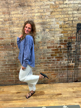 Load image into Gallery viewer, The Peri Button Down-Blue