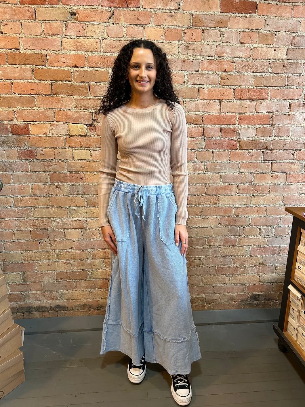 The Lazy Day Pant-Washed Navy