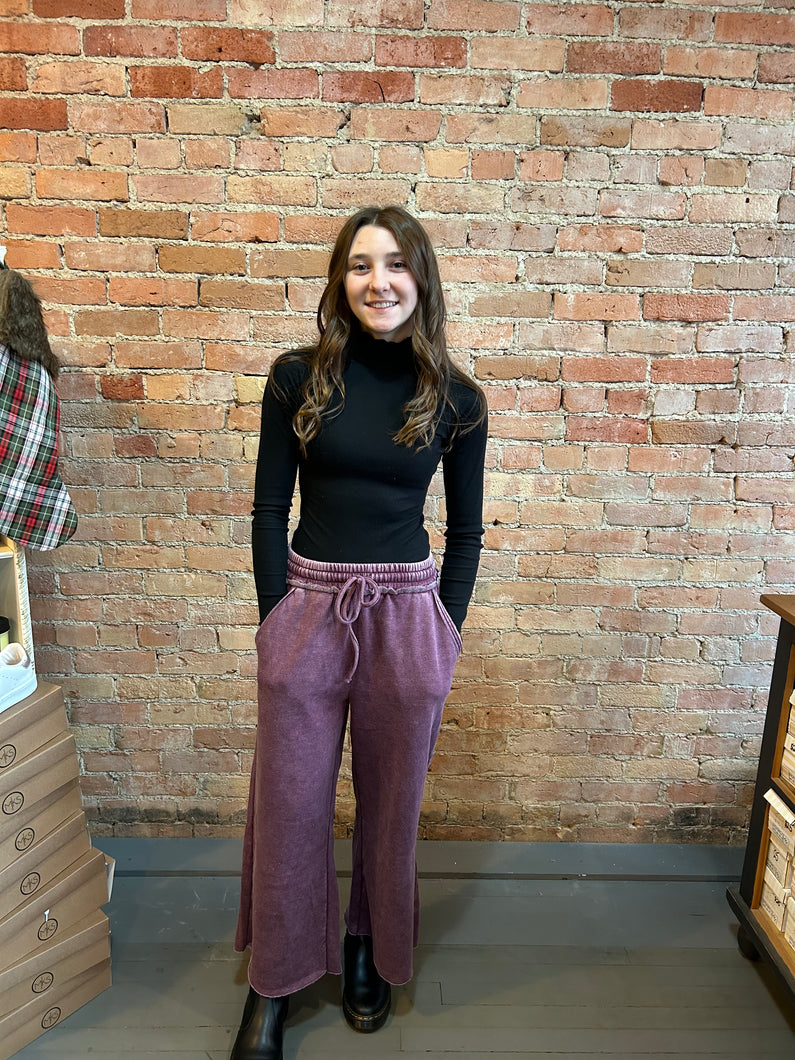 The Home Alone Pants-Eggplant