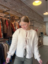 Load image into Gallery viewer, The Bow Tie Cardi-White