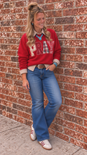 Load image into Gallery viewer, PRAY Crew-Brown/Red