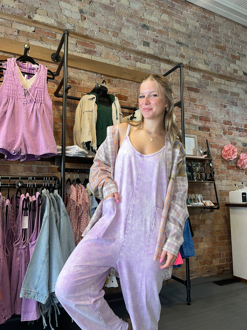 The Sweet Summer Romper-Lavender