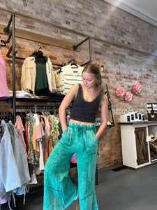 The Lazy Day Pants-Green